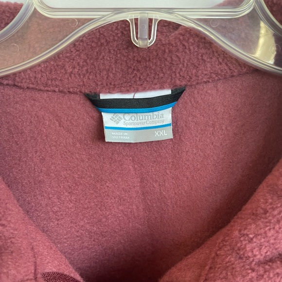 Columbia Jacket Men's XXL Maroon Texas A&M Full Zip Long Sleeve Fleece Aggie - Picture 3 of 9